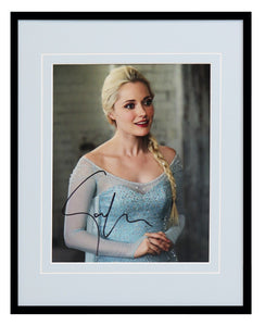 Georgina Haig Signed Framed 11x14 Photo Display AW Once Upon a Time Frozen Elsa 