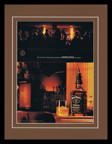 2002 Jack Daniel's Whiskey Framed 11x14 ORIGINAL Vintage Advertisement