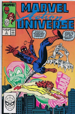 Marvel Action Universe #1 ORIGINAL Vintage 1989 Marvel Comics Spiderman Firestar