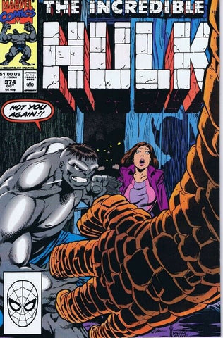 Incredible Hulk #374 ORIGINAL Vintage 1990 Marvel Comics 