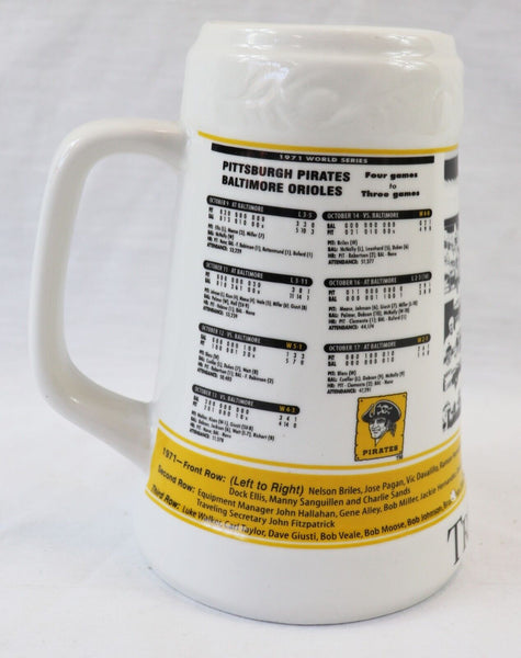 1971 Pittsburgh Pirates World Series Champions Commemorative Ceramic Stein