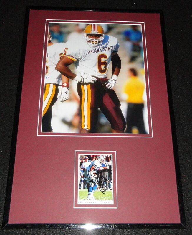 Darren Woodson Signed Framed 11x17 Photo Display Arizona State Cowboys