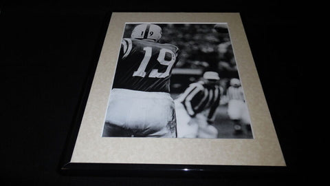 Johnny Unitas Framed 11x14 Photo Display Baltimore Colts