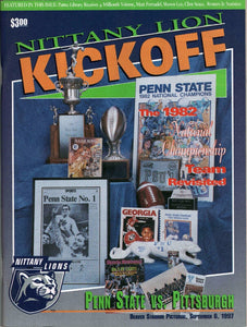 Sep 6 1997 Penn State vs Pitt Panthers Program Lavar Arrington Joe Paterno