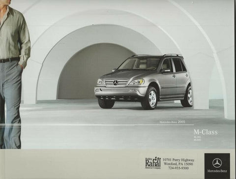 ORIGINAL Vintage 2005 Mercedes Benz M Class Sales Brochure Book