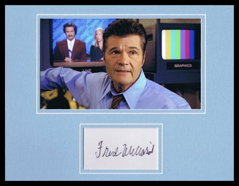 Fred Willard Signed Framed 11x14 Photo Display Anchorman