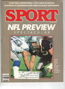 Aug 1986 Sport Magazine Howie Long Raiders