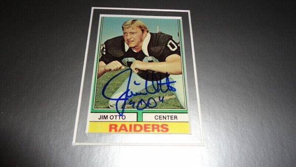 Jim Otto Signed Framed 11x17 Photo Display Raiders