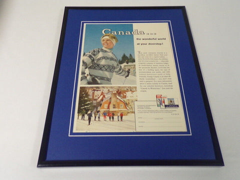 1961 Canada Tourism Framed 11x14 ORIGINAL Vintage Advertisement 