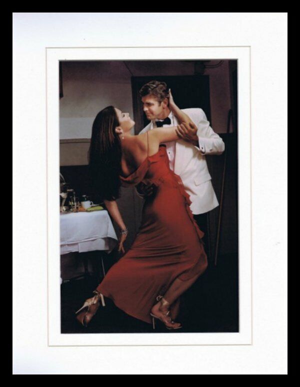 George Clooney & Catherine Zeta Jones Framed 11x14 Photo Display  