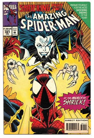 Amazing Spider-Man #391 VINTAGE 1994 Marvel Comics Shriek