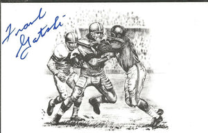 Frank Gatski Signed Hall of Fame Postcard Browns