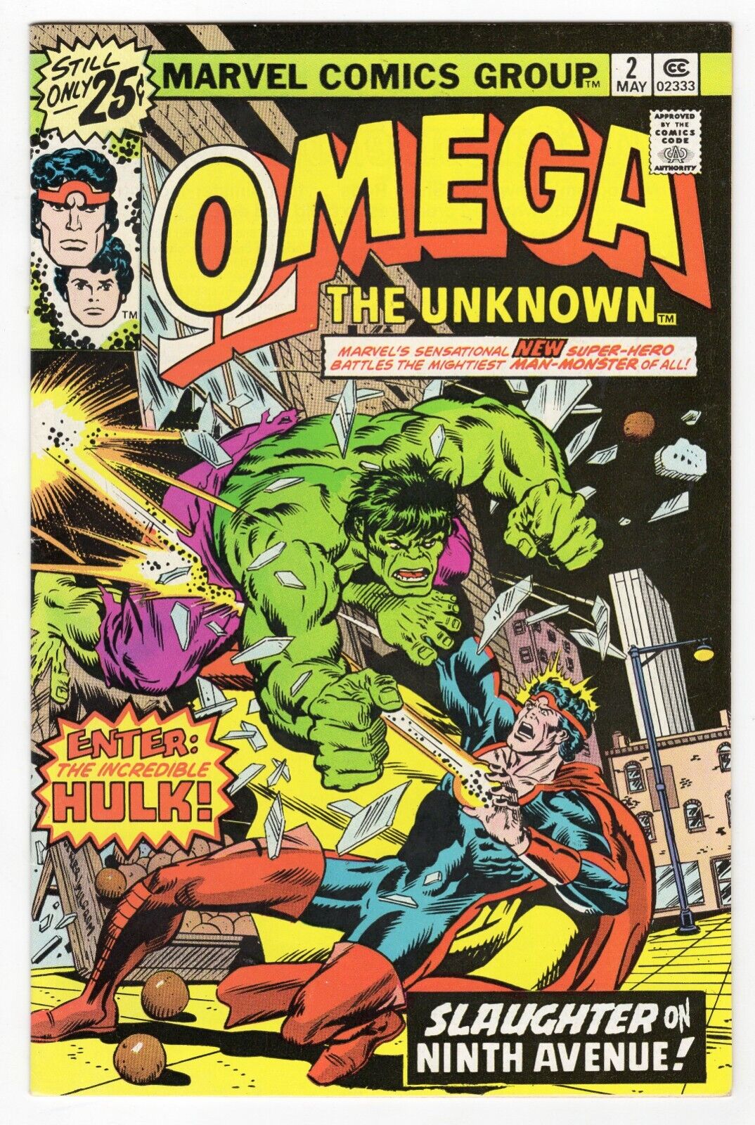 Omega the Unknown #2 VINTAGE 1976 Marvel Comics Incredible Hulk