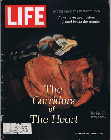 ORIGINAL Vintage Life Magazine January 19 1968 Corridors of the Heart