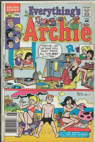 Everything's Archie #137 ORIGINAL Vintage 1988 Archie Comics GGA Double Bikini