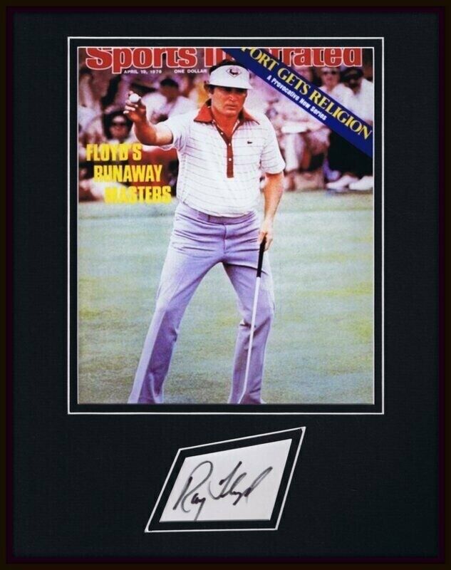 Ray Floyd 1976 Masters Signed Framed 11x14 Photo Display JSA