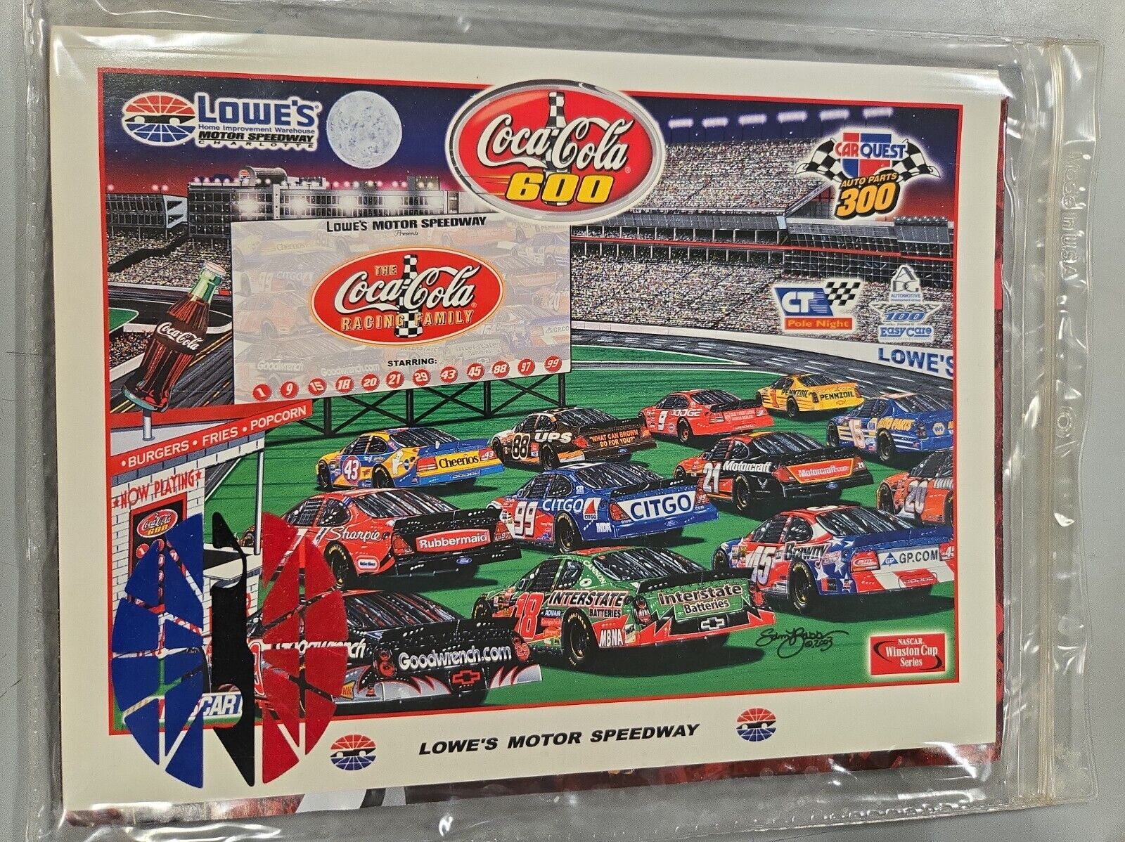 2003 NASCAR Coca Cola 600 Program Lowe's Motor Speedway