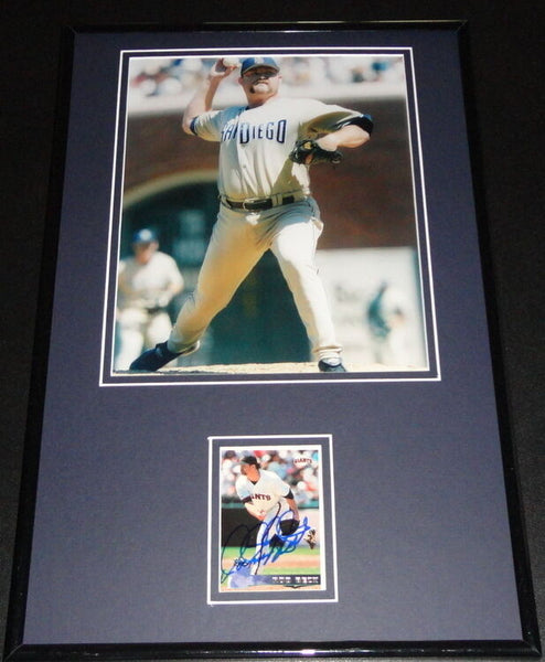 Rod Beck Signed Framed 11x17 Photo Display Padres