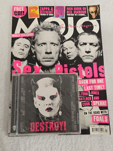 July 2008 Mojo Magazine Sex Pistols Neil Diamond w/ CD