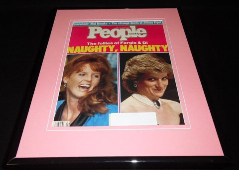 Princess Diana & Fergie Framed ORIGINAL Vintage 1987 People Magazine Cover 