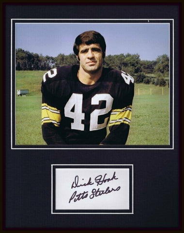 Dick Hoak Signed Framed 11x14 Photo Display Pittsburgh Steelers 