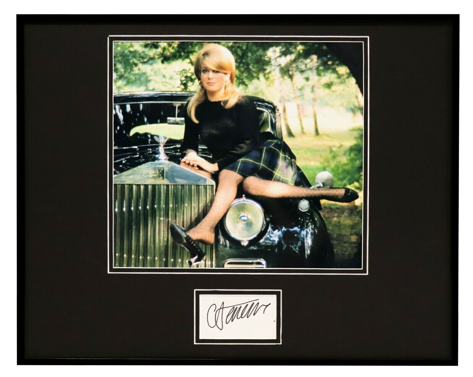 Catherine Deneuve Signed Framed 16x20 Photo Display JSA