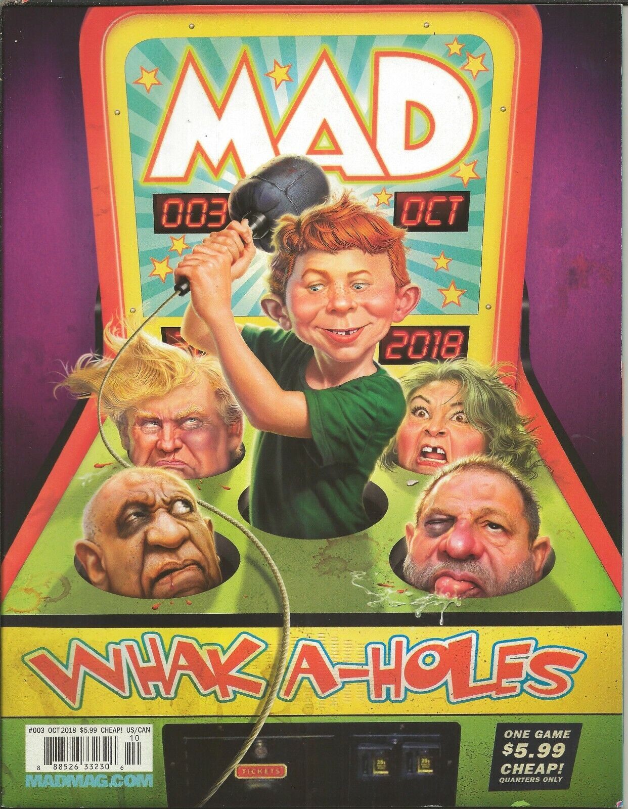 Mad Magazine Vol 2 #3 2018 Donald Trump Harvey Weinstein Bill Cosby Roseanne