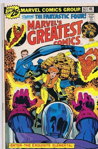 Marvel's Greatest Comics #63 VINTAGE 1976 Marvel Fantastic Four 