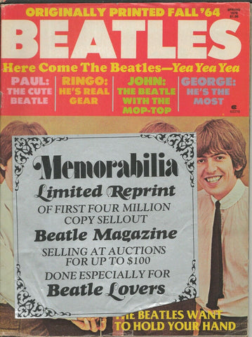 ORIGINAL Vintage 1978 Here Comes the Beatles Reprint Edition Magazine