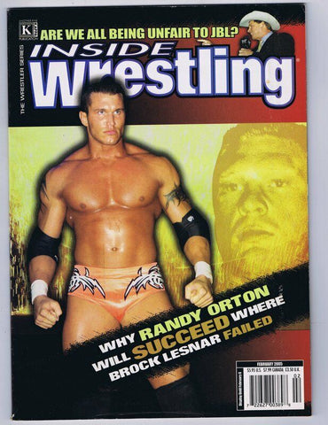 ORIGINAL Vintage February 2005 Inside Wrestling Magazine Randy Orton