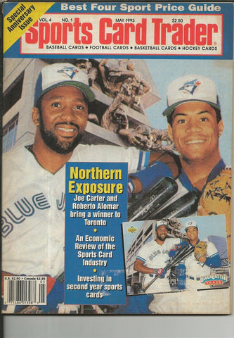 ORIGINAL Vintage May 1993 Sports Card Trader Magazine Joe Carter Roberto Alomar