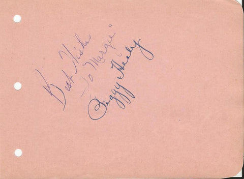 Peggy Healy Signed Vintage Album Page Paul Whiteman Orchestra