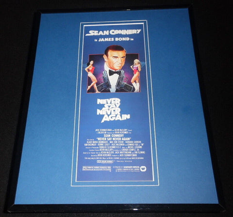 Never Say Never Again James Bond Framed 11x14 Repro Movie Poster Display 