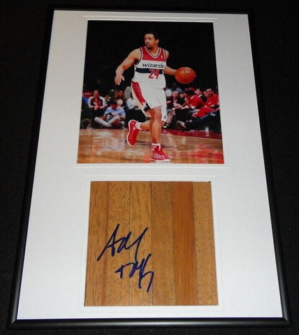 Andre Miller Signed Framed 12x18 Floorboard + Photo Display Wizards