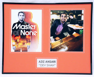 Aziz Ansari Signed Framed 16x20 Photo Set AW Master of Nine