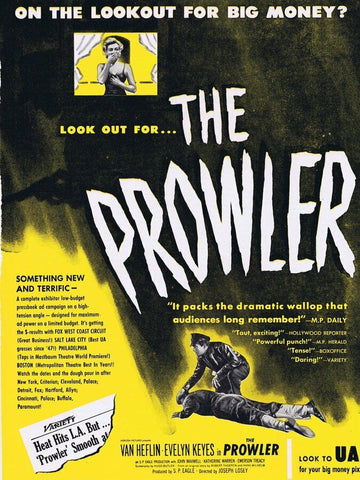 The Prowler ORIGINAL Vintage 1951 9x12 Industry Ad Van Heflin Evelyn Keyes