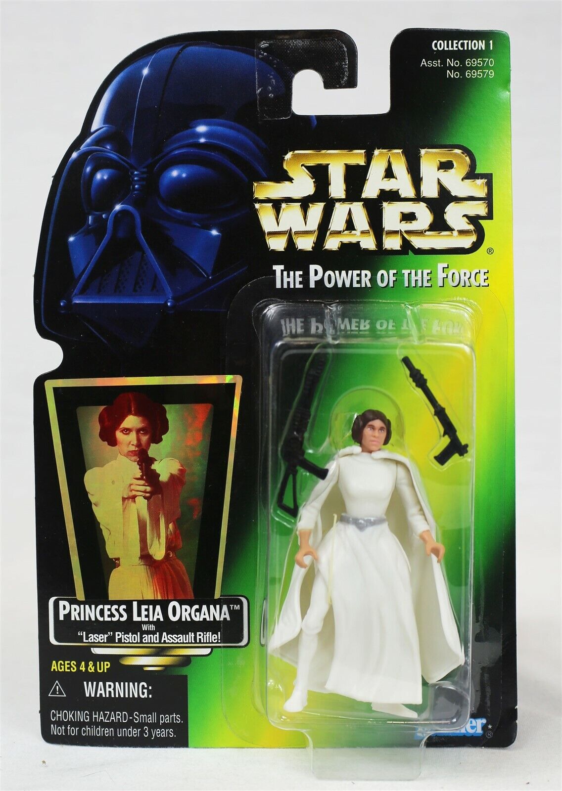 VINTAGE SEALED 1997 Star Wars POTF Princess Leia / Laser Pistol Action Figure