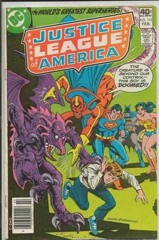 Justice League of America #175 ORIGINAL Vintage 1980 DC Comics 