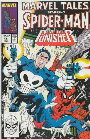 Marvel Tales #211 ORIGINAL Vintage 1988 Marvel Comics Spider-Man Punisher