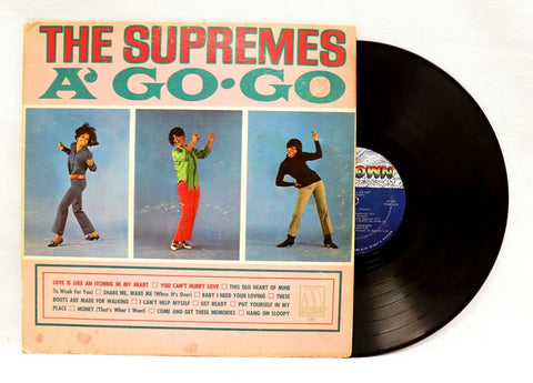 VINTAGE Supremes A Go Go LP Record Album Motown 649