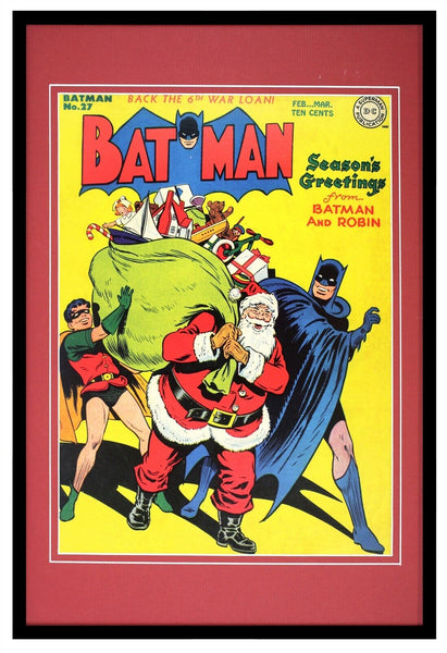 Batman #27 Santa Claus DC Comics Framed 12x18 Official Repro Cover Display