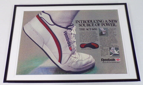 1985 Reebok Act 600 12x18 Framed ORIGINAL Vintage Advertisement 