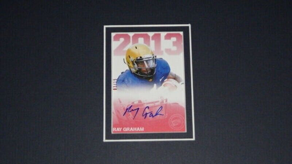 Ray Graham Signed Framed Rookie Card & Photo Display Pitt Panthers Texans PP