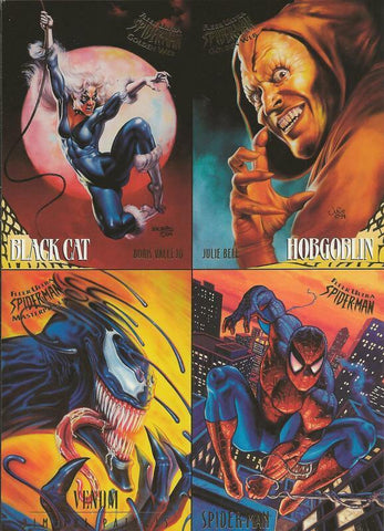 ORIGINAL Vintage 1995 Fleer Ultra Spiderman Uncut Promo Card Sheet Venom