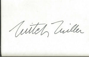 Mitch Miller Signed 3x5 Index Card 