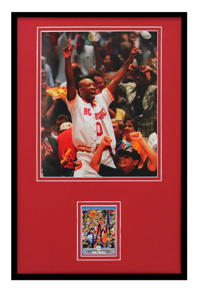 Sam Cassell Signed Framed 11x17 Photo Display Rockets