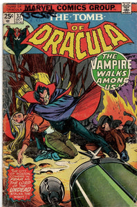 Tomb of Dracula #37 VINTAGE 1975 Marvel Comics Brother Voodoo