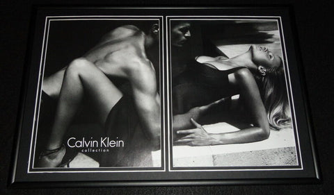 2015 Calvin Klein Sexy Framed 12x18 ORIGINAL Advertising Display 