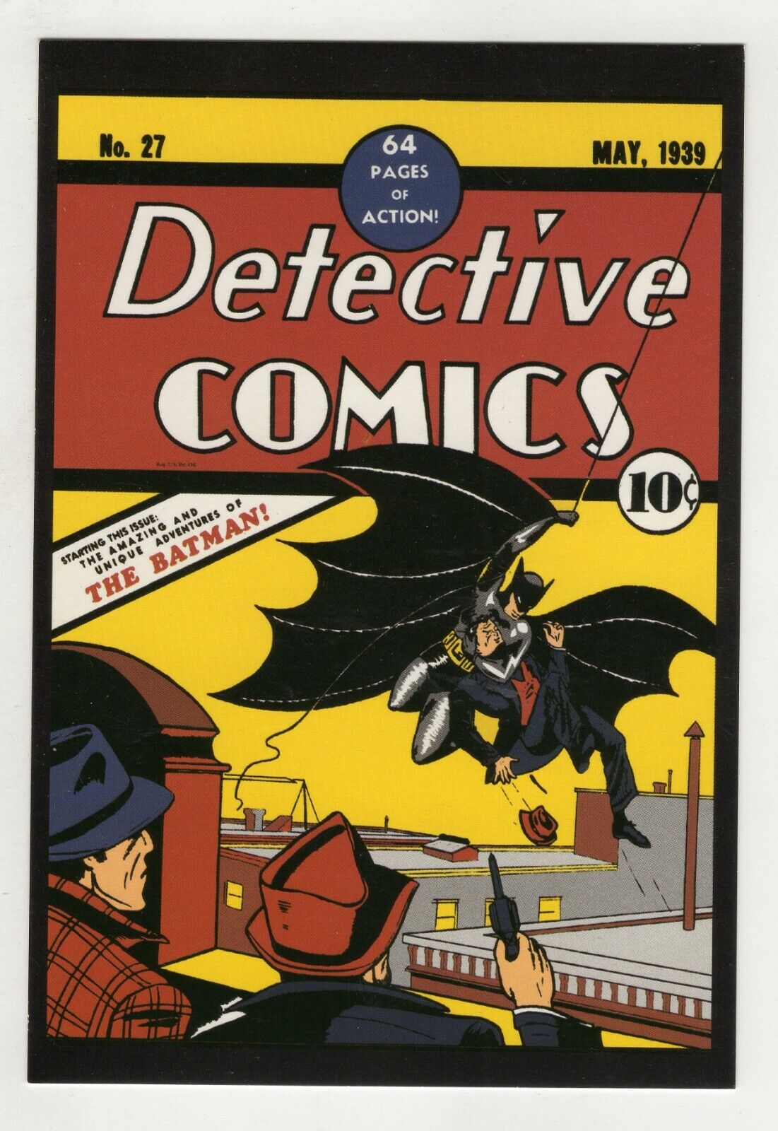 Detective Comics #27 4x5" Cover Postcard 2010 DC Comics 1st Batman