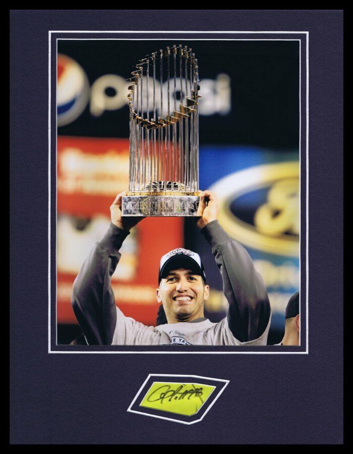 Andy Pettitte Signed Framed 11x14 Photo Display Yankees World Series